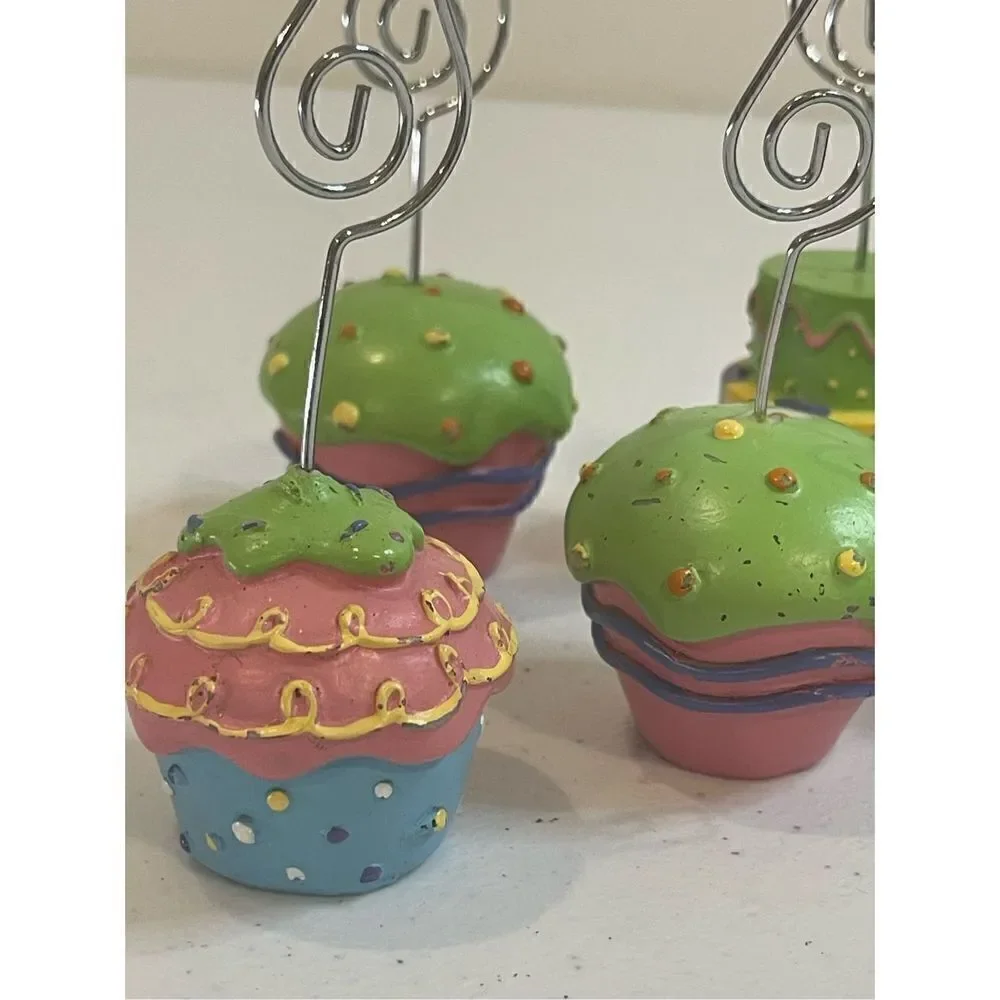 Cupcake cake magnets clips and note holders set of 13